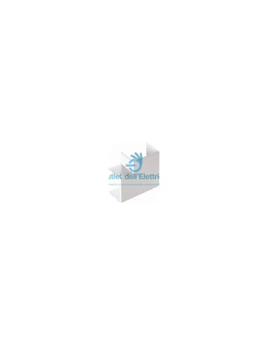 Caniveaux électriques ECAP4010B Angle plat pour minican. faible. 40x10 blanc