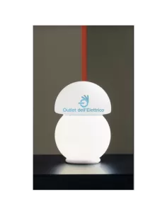 Lampe de chevet Leucos 072901 Cino p en verre blanc mont.b.co 1x60w e14