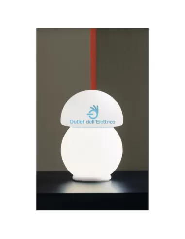 Lampe de chevet Leucos 072901 Cino p en verre blanc mont.b.co 1x60w e14