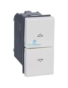 Bticino 687018 Vela bianca 2 pulsanti no interbloccati