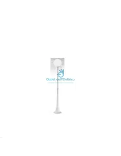 Edle Beleuchtung 5013/07/NE Straßenlampe H 174 schwarze künstlerische Kugel