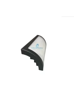 Applique murale Performance in Lighting 007741 24w noire à rabat IP44