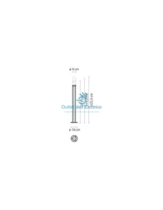 Leistung in der Beleuchtung 002454 Stilo 100/d weißer Mast