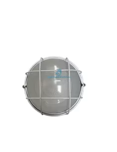 Performance in Lighting 005161 Plafonnier Round 200 blanc avec grille