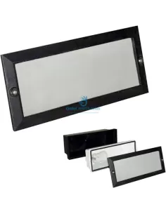 Spot encastré rectangulaire Area lite F291812, 18 W, noir