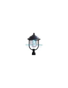 Poliplast 400507 Lanterne dôme + raccordement poteau E27 100w Gloria