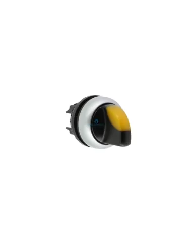 Eaton M22-wlk-y yellow illuminated lever selector with 2 impulse positions