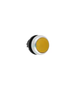 Bouton-poussoir lumineux jaune Eaton M22-dl-y avec écrou annulaire