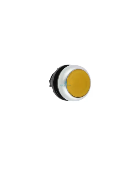 Bouton-poussoir lumineux jaune Eaton M22-dl-y avec écrou annulaire