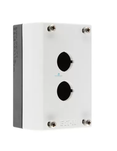 Eaton M22-i2 2-hole enclosure, black/grey