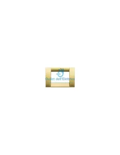 Vimar 16733.33 3-Modul-Platte aus mattgoldenem Metall