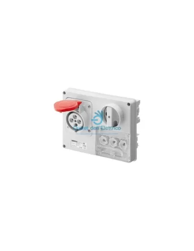 Gewiss GW66141 Prise horizontale verrouillée sf3p t 32a 400v 6h cbf