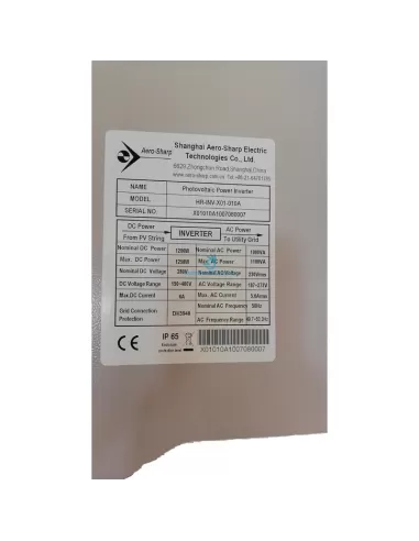 Sharp X01010 Aero-sharp photovoltaic power inverter 1.0kw s/accessori