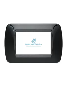 Bticino L4863NR Plac.3p transiz.nero living in