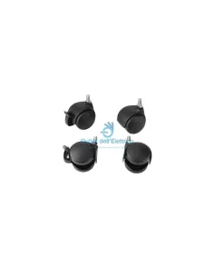 Schneider NSYRUFOPB Kit de 4 roulettes pour cassette