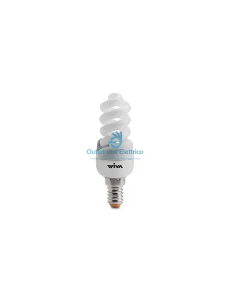 Wiva 11070201 Lampada fluorescente pst2 2700k 9w e14