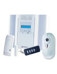Système d'alarme antivol radio Bentel Security BEBW64-KV à 64 zones et 1 centre, avec accessoires et détecteur de mouvement vidé