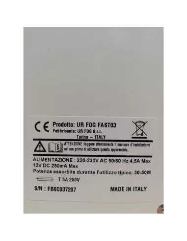 Ur fog fast 03 2c anti-theft fog generator up to 200m3, 2 cylinders