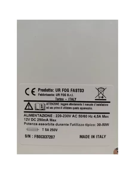 Ur fog fast 03 2c anti-theft fog generator up to 200m3, 2 cylinders