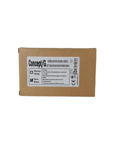 Inim kin4aconceptgn concept//gn tastiera capacitativa c//display grafico nera