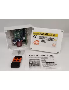Récepteur radio Radiolux 04 à 4 canaux à apprentissage automatique, 433,92 MHz, IP65