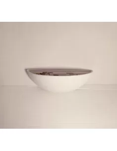 Applique murale en plâtre en forme de croissant 5425, 18 W, culot G24D-2, interrupteur simple et double