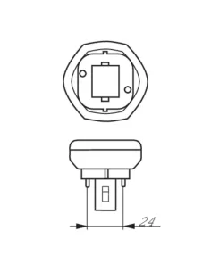 Philips PLTCS1383 maître PL-T 13W/830/2P GX24D-1 2 broches 3000 K 2