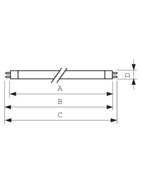 Tube fluorescent Philips TL53982 Master TL5 HO T5 39W/827 2700°K (lumière chaude)