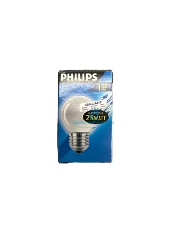 Philips 25sfera lampada party 25w e27 230v p45 wh