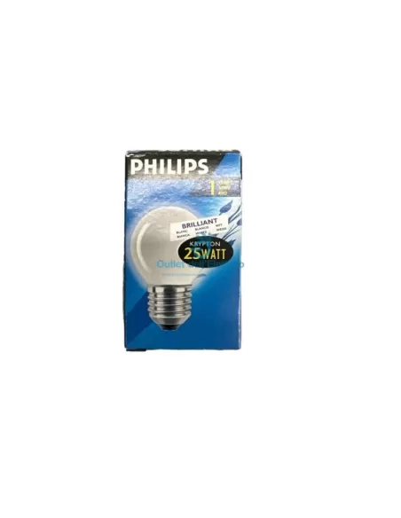 Philips 25sfera lampada party 25w e27 230v p45 wh
