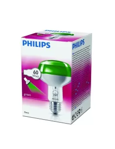 Philips colored reflector incandescent lamp NR80 60 W E27 green 2