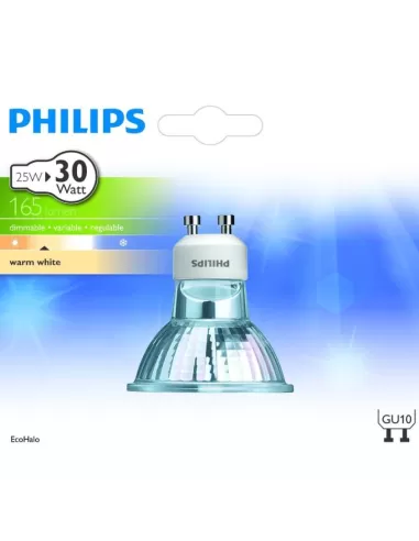 Philips eco25estwistb1 ecohalo twist 25w gu10 230v 50d