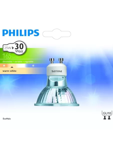 Philips eco25estwistb1 ecohalo twist 25w gu10 230v 50d