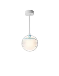 Suspension Fontana Arte 3022 Nobi, diamètre 15 h.36cm , 1 ampoule 120 W R7S, 230 V, blanc