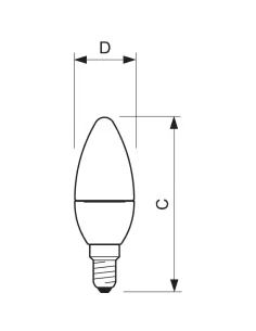 Philips elcan2e14xwfr corepro ledcandle 2 7-25w e14 827 b39 fr 2