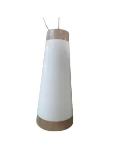 Vistosi spvittogcrni suspensionvictoria large bande transparente blanche nikel e27 1x100