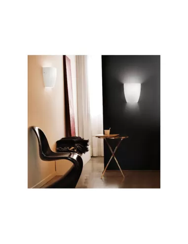 Applique murale Vistosi Dafne, verre ambré satiné, R7S 100W 220V