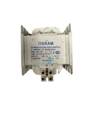 Ballast à vapeur de mercure Osram ALQ12501 HQL 125W