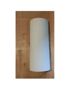 Vistosi Thor 22 BC wall lamp, white glass, 1x60W E27