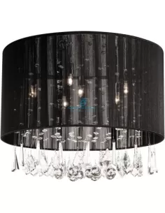 Plafonnier Philips Kandi noir 6 x 40 W 230 V