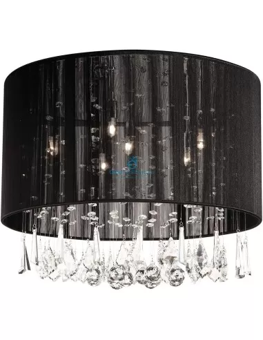 Plafonnier Philips Kandi noir 6 x 40 W 230 V