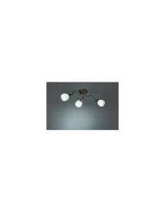Philips 521434310 plafonnier 3 lumières d'autel 3x9w e14 coupe en verre cuivre bruni