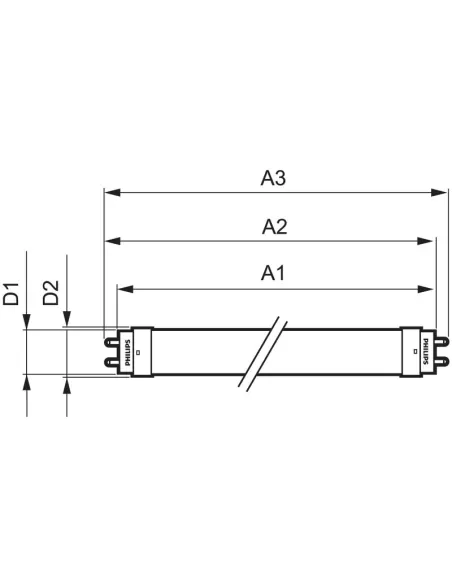Tube LED Philips CorePro 600 mm 10 W 865