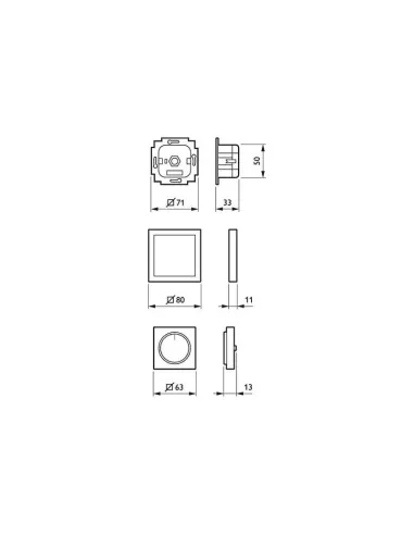 Philips UID8620/00 Dimmer Assembleable Dimmer White