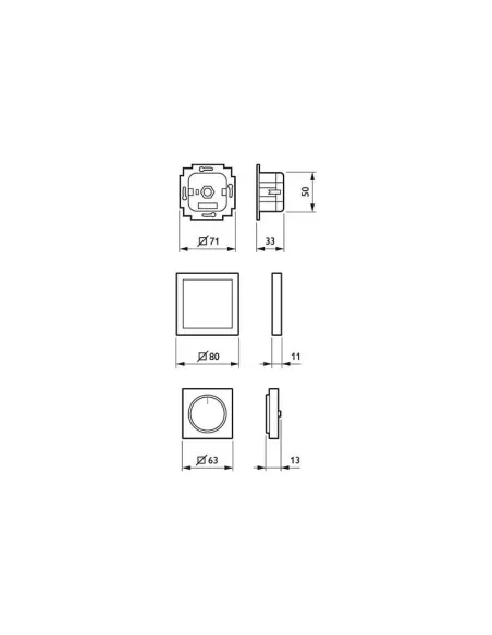 Philips UID8620/00 Dimmer Assembleable Dimmer White Philips UID8620/00 Dimmer Assembleable Dimmer White