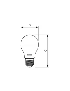 Philips corepro ledbulb 7 5-48w e27 3000�k 2