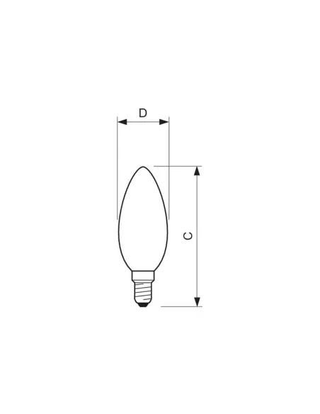 Filament LED Philips PhilEDCAN25E14 25W E14 WW B35 CL