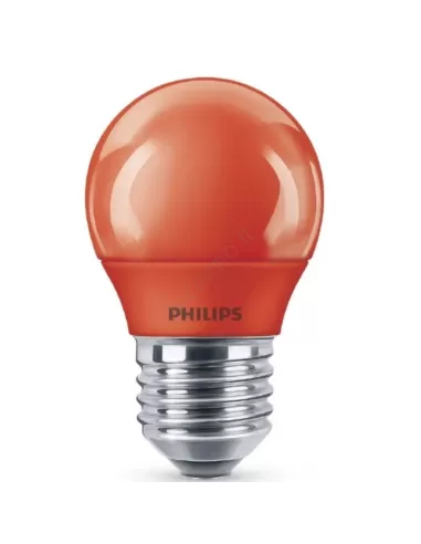 Ampoule LED Philips LEDOLIROSNB1 rouge olive, 1 W, culot E14, 230-240 V