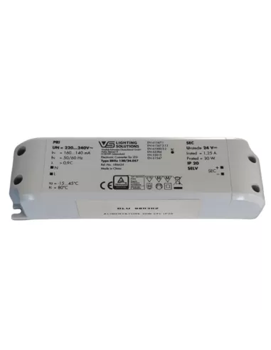 Alimentation 30 W 24 V IP20