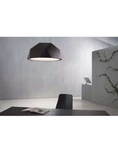 Fabbian d81a0148 crio suspension small dark ebony d 57.2 cm e27 5x18w